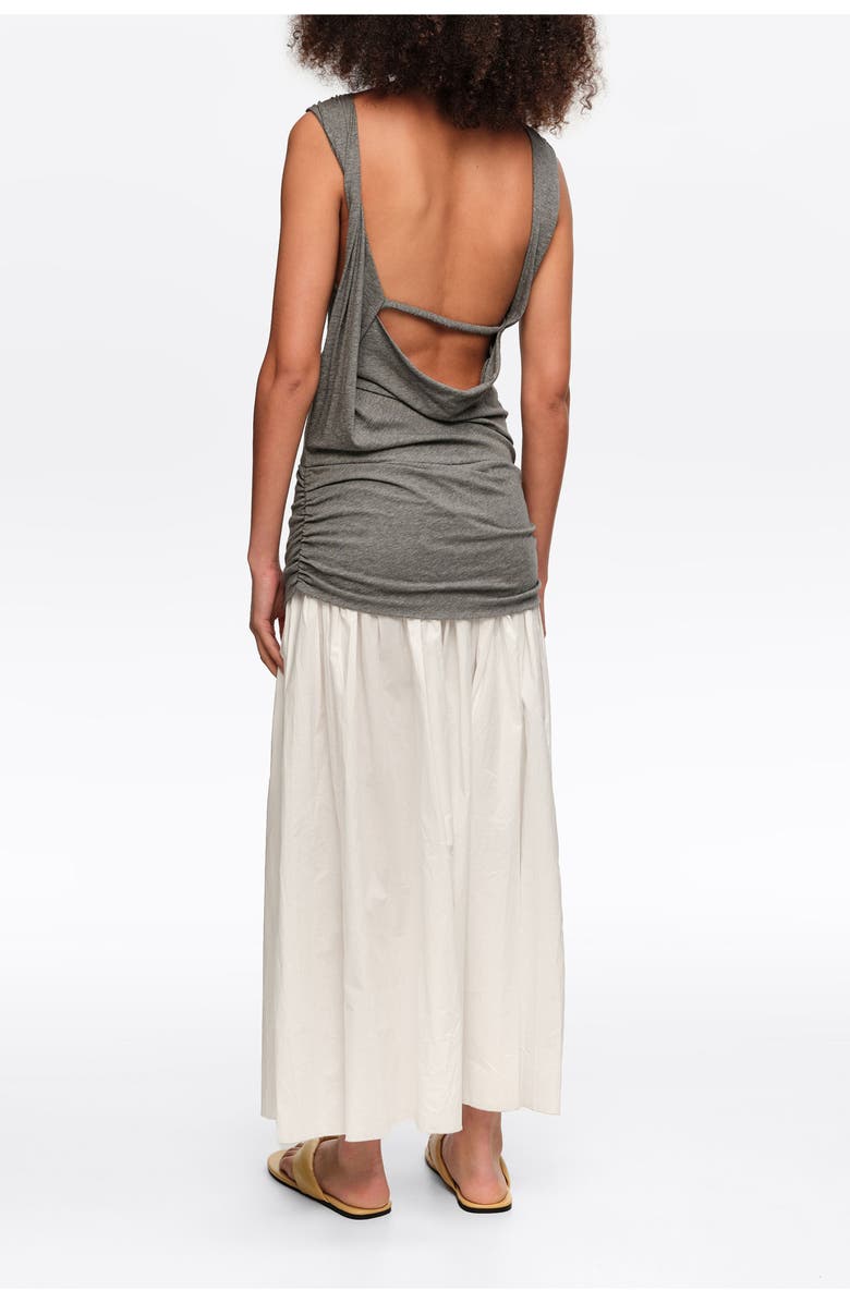 Bimba y Lola Two-Tone Melange Gray Sleeveless Dress, Alternate, color, Grey