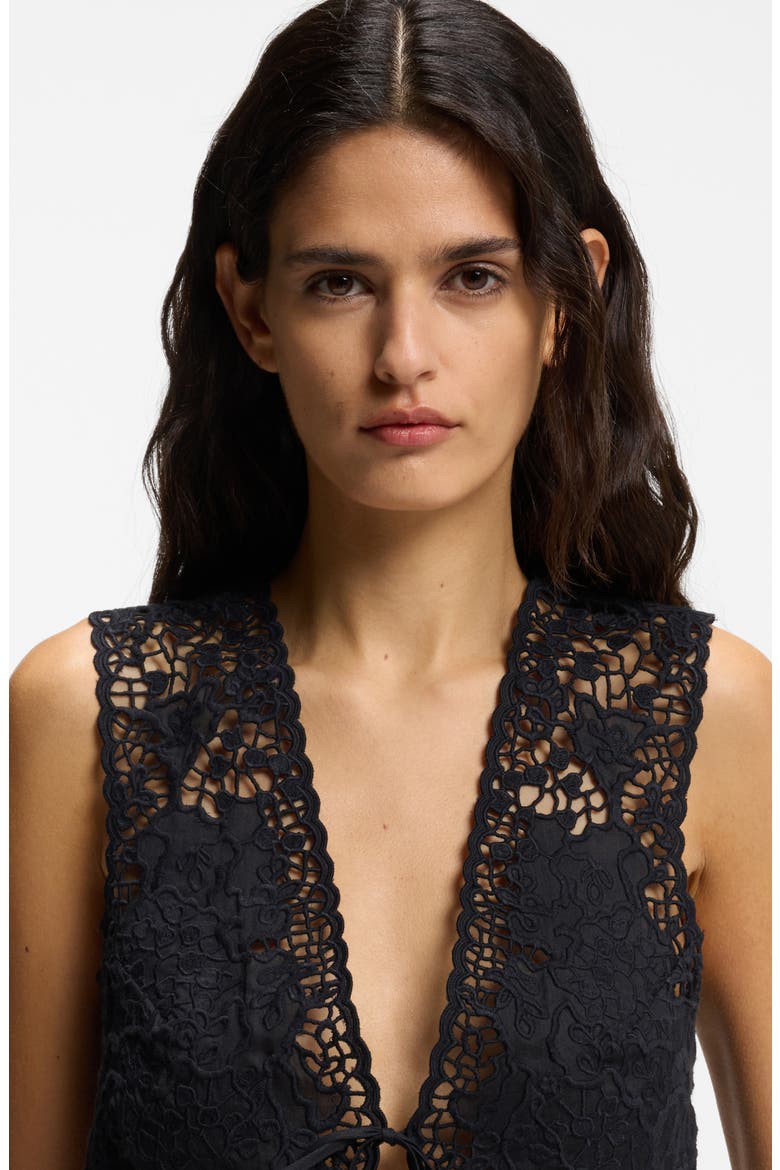 Embroidered Vest, Alternate, color, BLACK