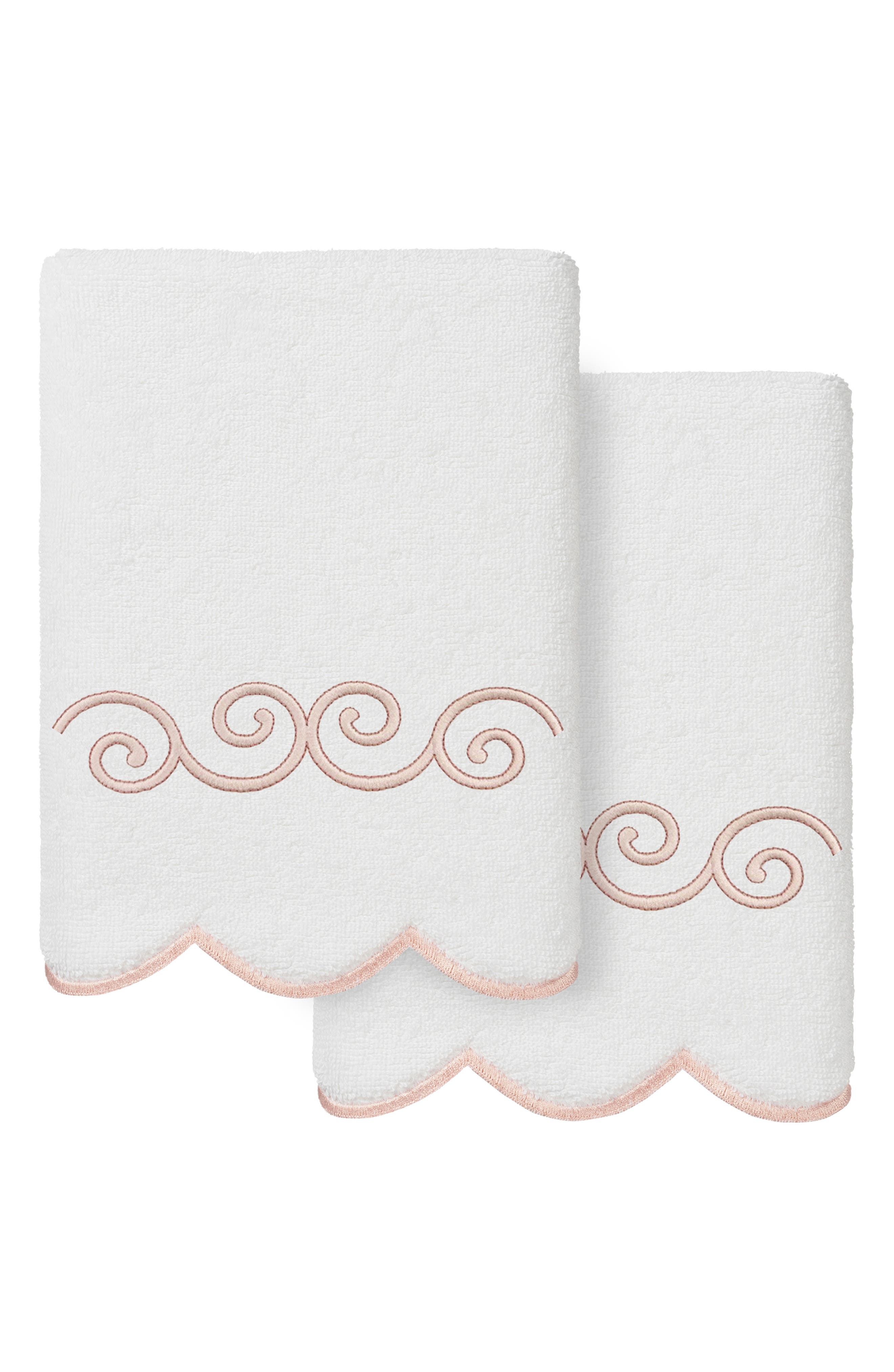 Symmetra Scallop Set of 2 Hand Towels