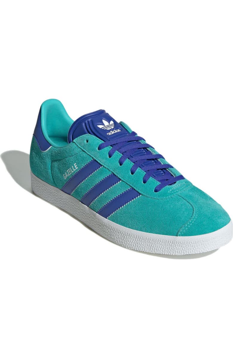 adidas Men's adidas Aqua/Blue Seattle Sounders FC 2025 Jersey Hook Third Gazelle Shoes, Alternate, color,