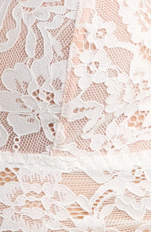 Kilo Brava Lace Longline Bralette In White