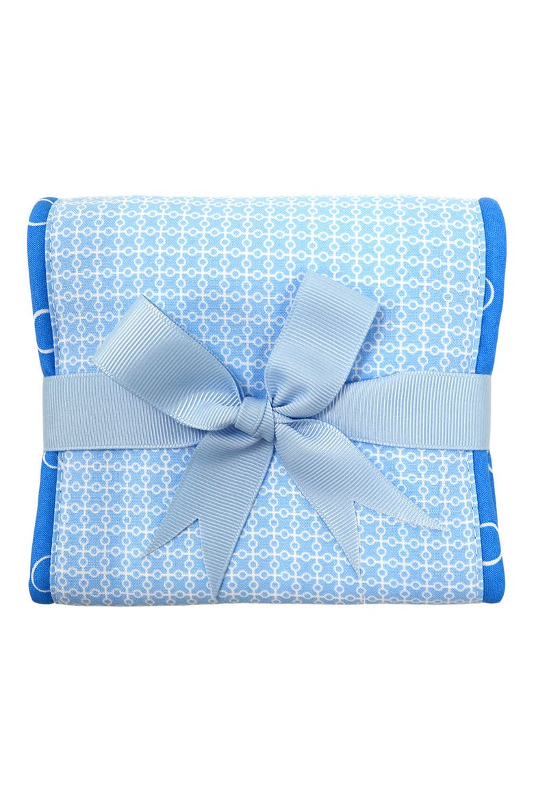 Dot Fancy Fabric Burp Cloth, Alternate, color, Airplane Dot