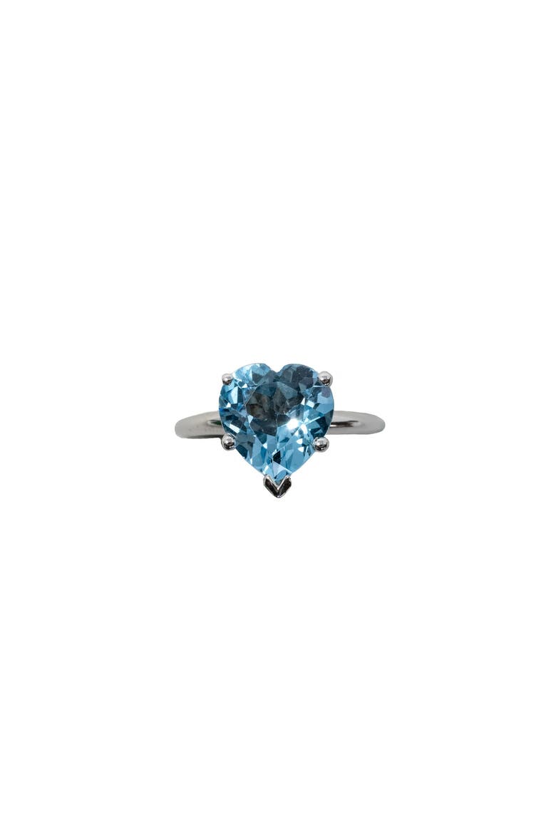 Heart Ring in Sky Blue Topaz, Main, color, Gold