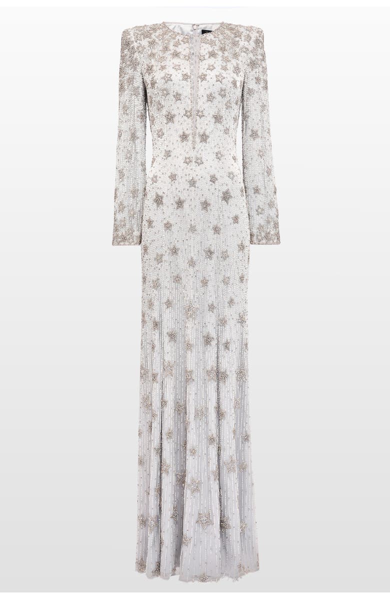 Jenny Packham Madrigal star-embellished long-sleeve maxi dress, Main, color, 