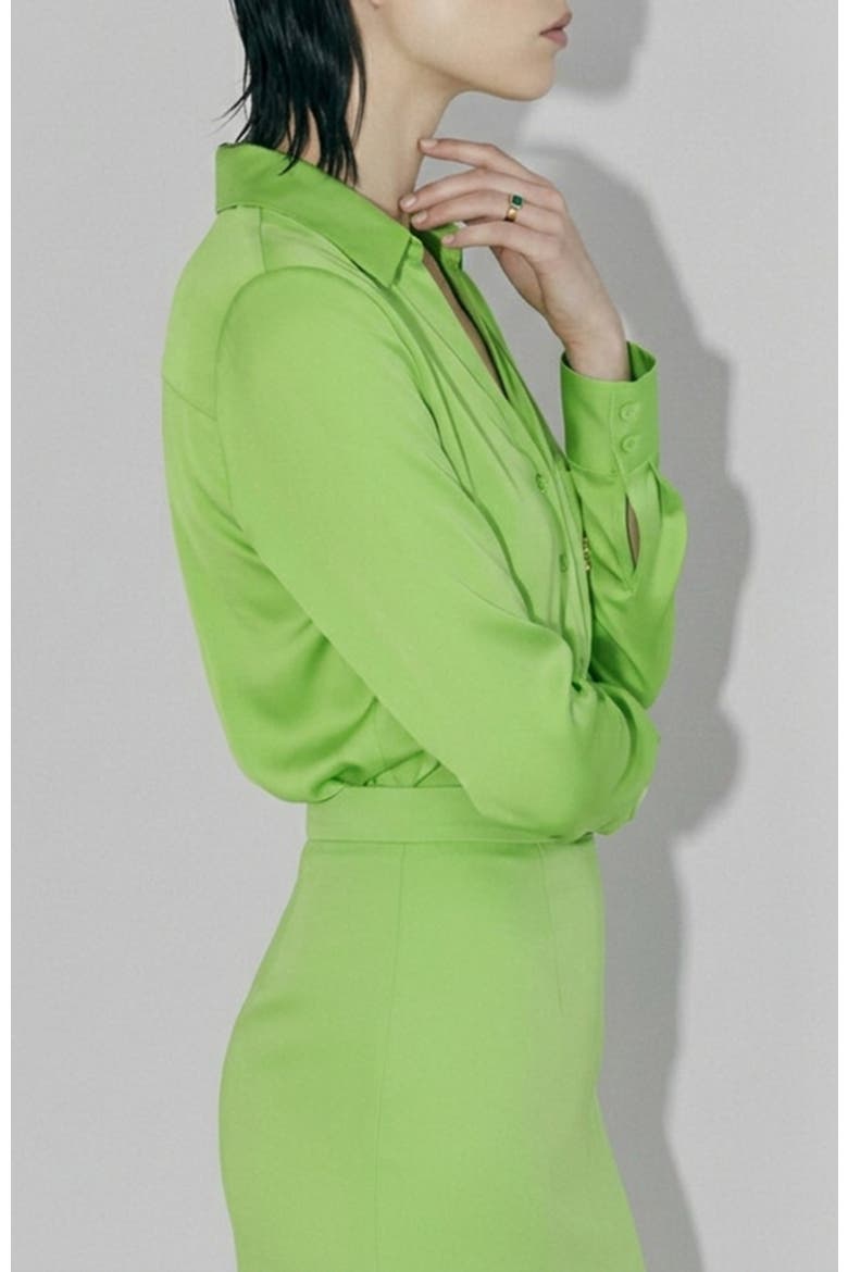 Evil Eye Blouse, Alternate, color, Paradise Green