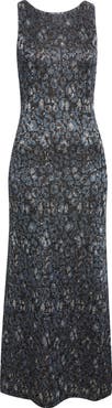 Missoni Animal Jacquard Sequin Sleeveless Column Dress