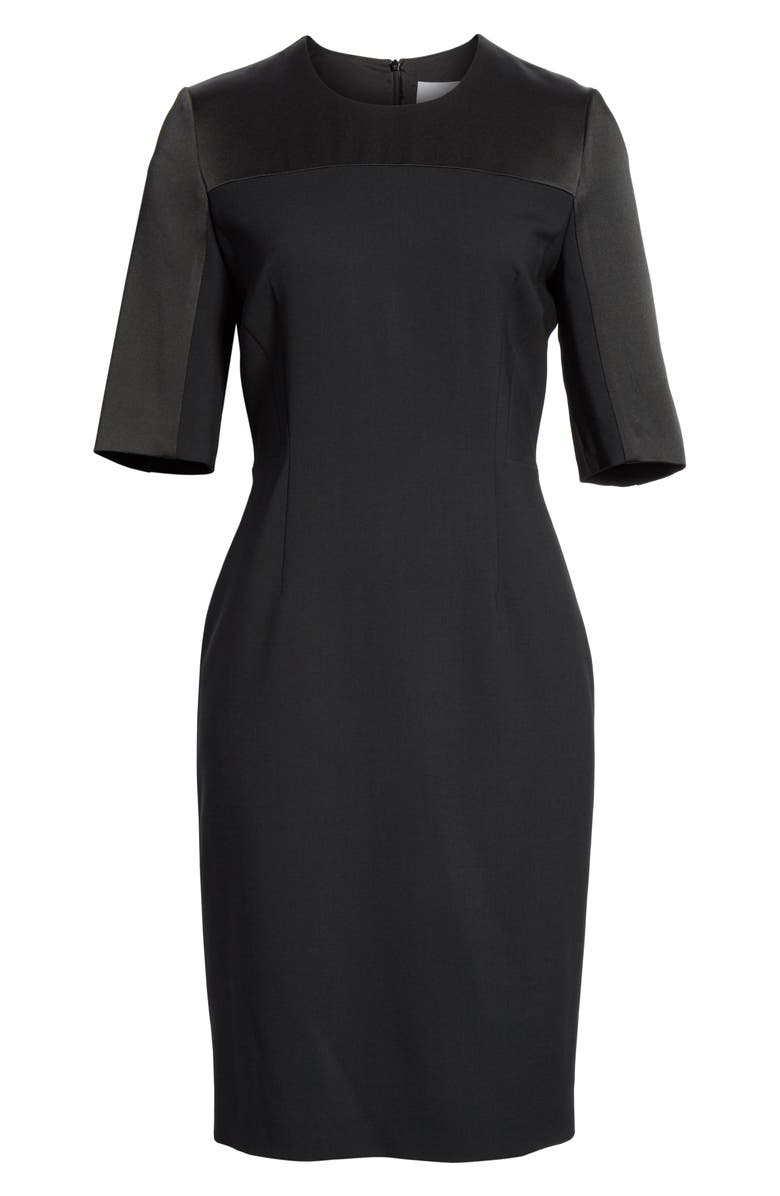 BOSS Danufa Stretch Wool Sheath Dress, Alternate, color, 