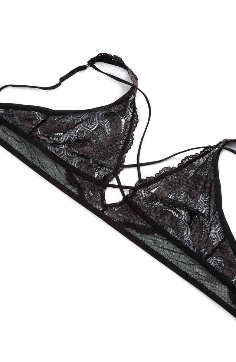 Honeydew Intimates Lace & Mesh Bralette, Alternate, color, 