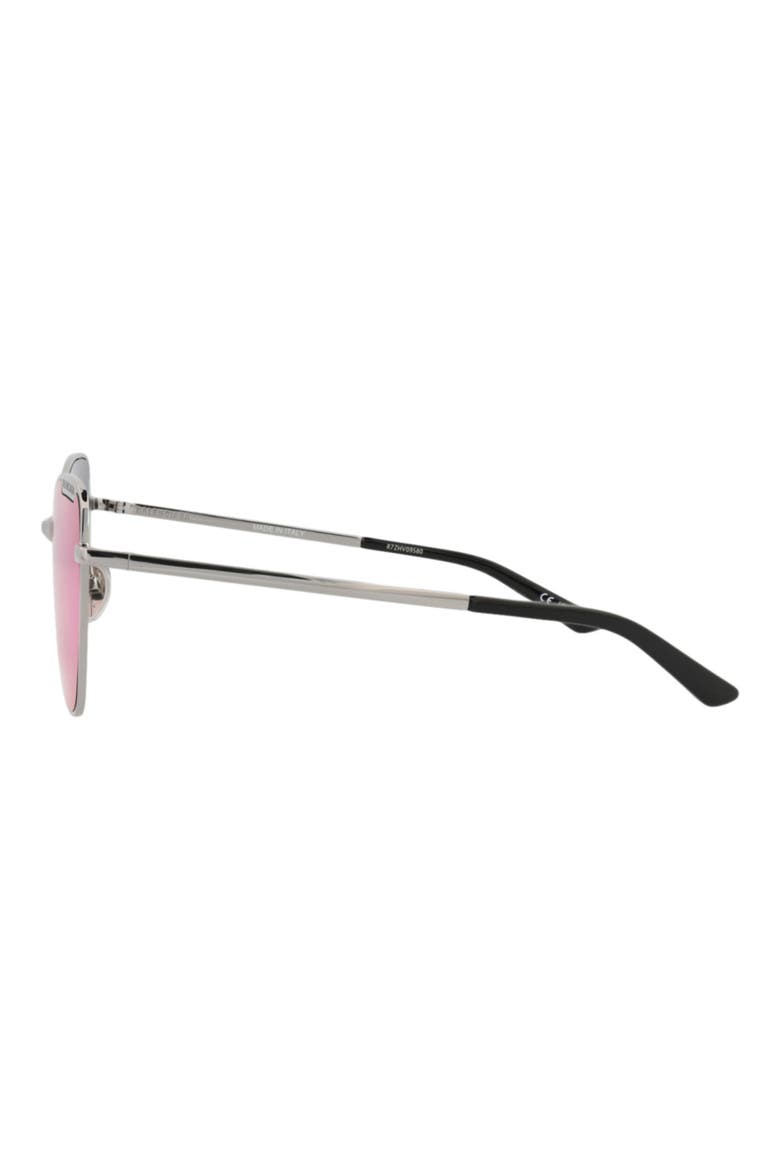 60mm Cat Eye Sunglasses, Alternate, color, RUTHENIUM RUTHENIUM VIOLET