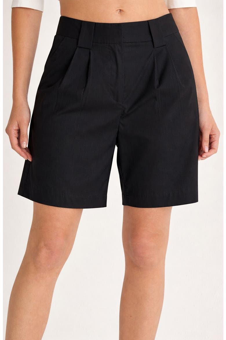 Tailored Trouser Shorts, Main, color, Black