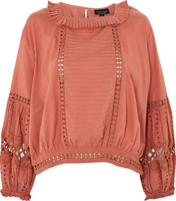 トップス CITYSHOP BALLOON BLOUSE Polka Dot Woven Balloon Sleeve Blouse | Karen Millen