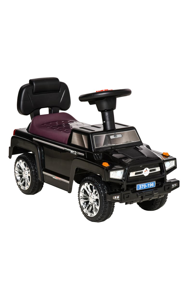 Aosom Kids SUV Push Car with Horn, Music, Lights, Storage​, Main, color, 