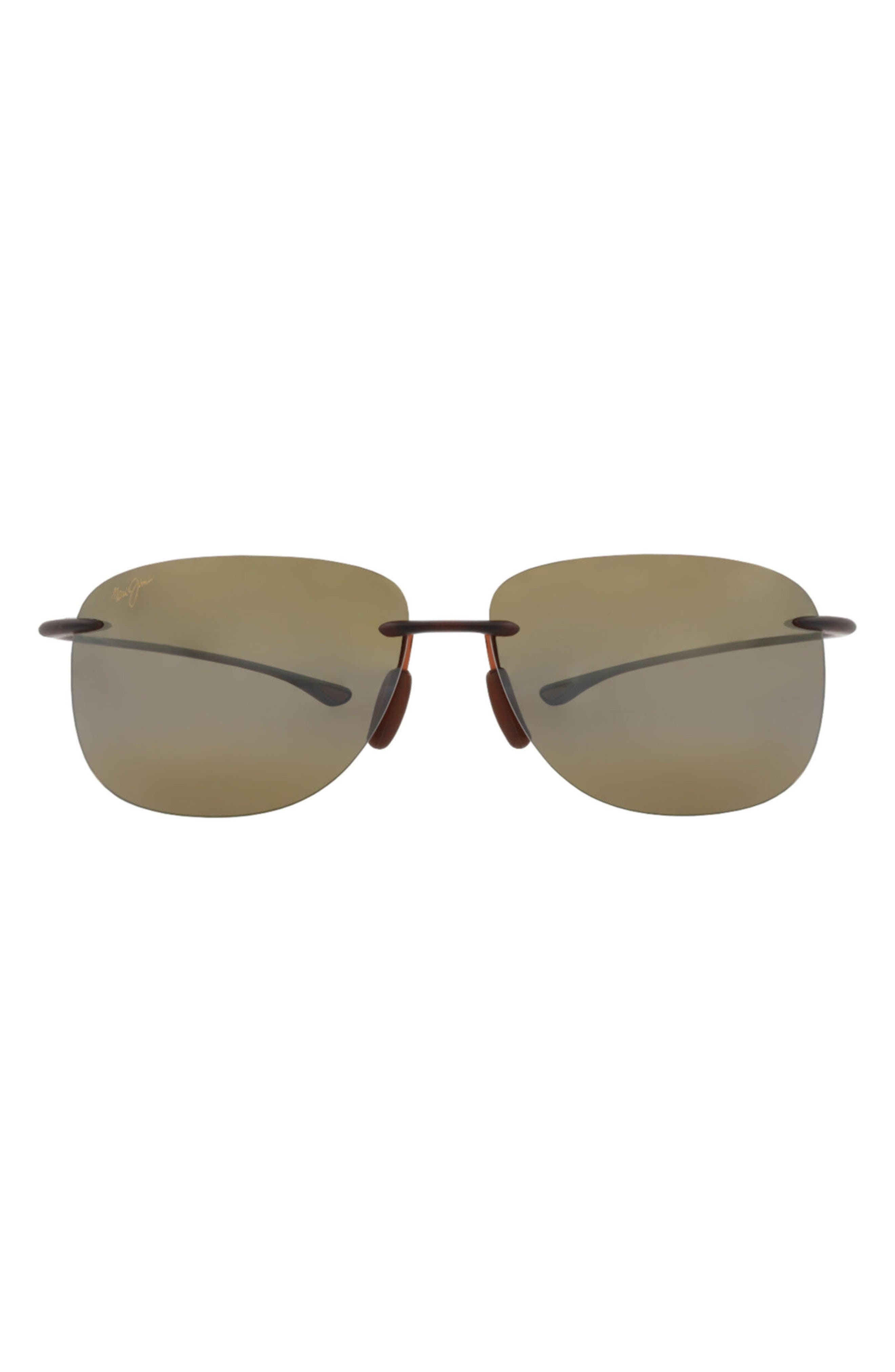 Hikina 62mm Gradient Polarized Oversize Shield Sunglasses