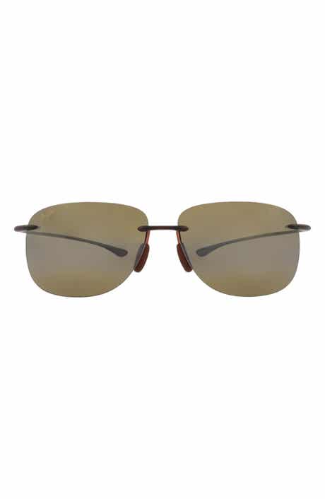 Hikina 62mm Gradient Polarized Oversize Shield Sunglasses