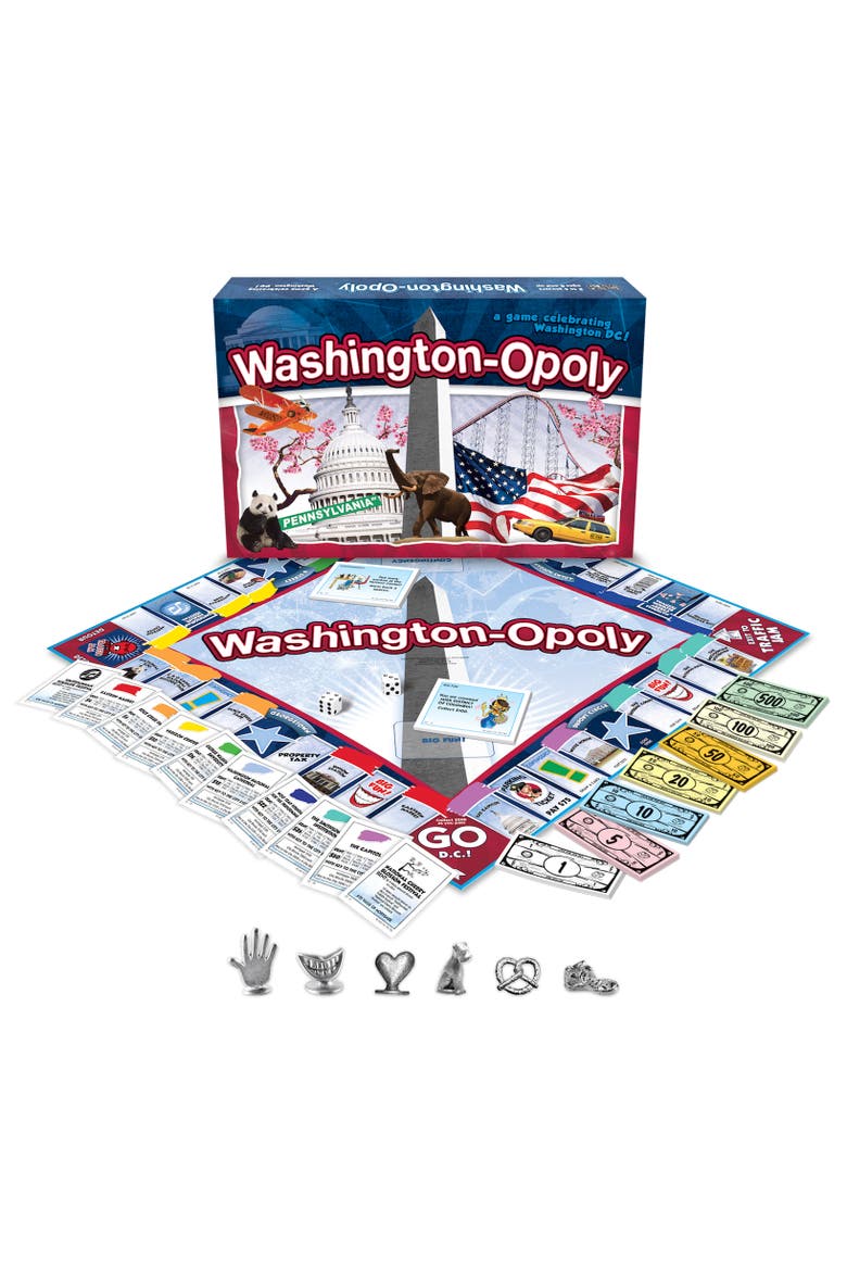 Washingtondcopoly Monopoly Board Game, Main, color, Multicolored