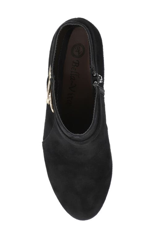 Bella Vita Gamela Moto Bootie In Black