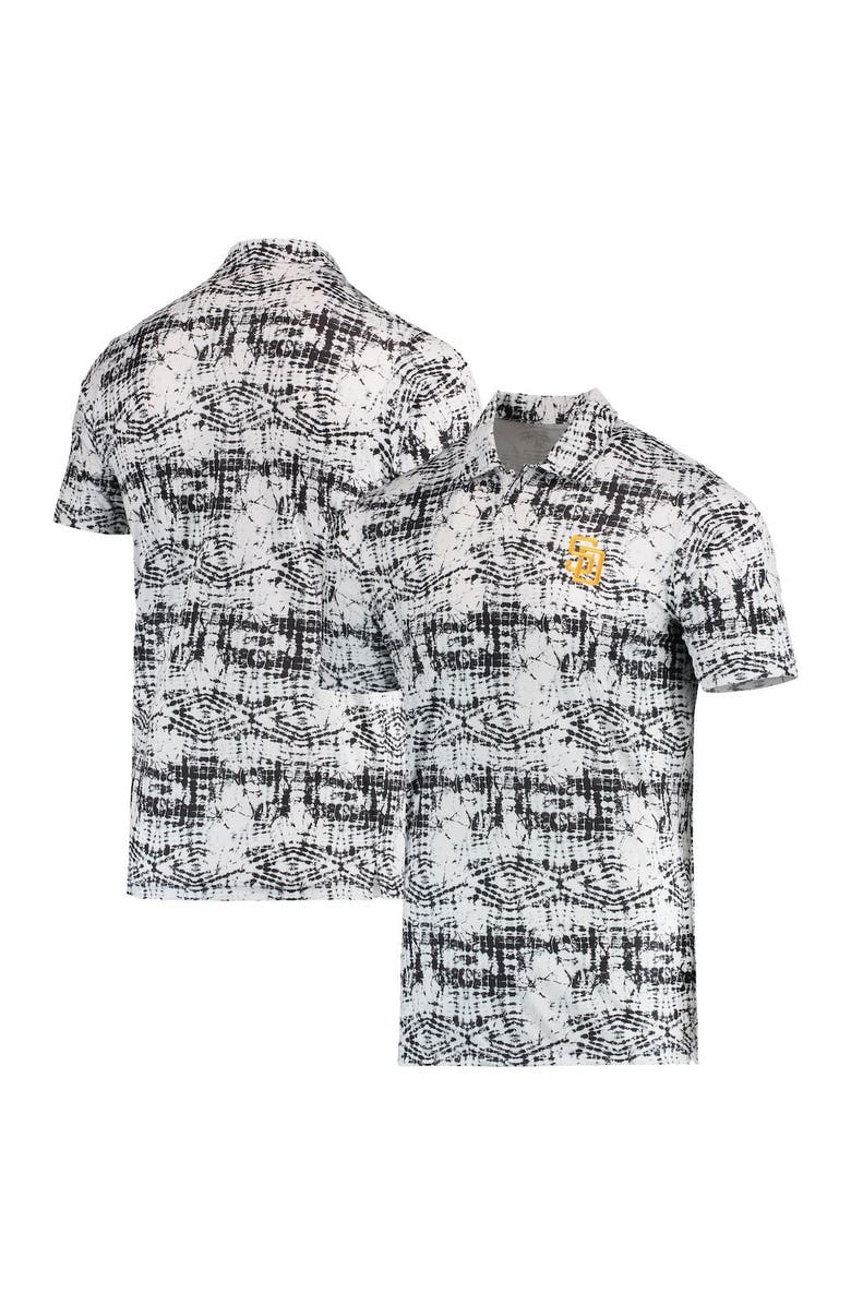 ANTIGUA Men's Antigua Black San Diego Padres Vivid Polo, Main, color, Black