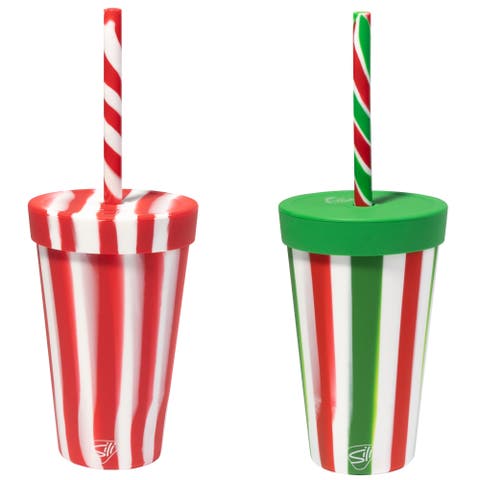Silicone 16oz Straw Tumbler