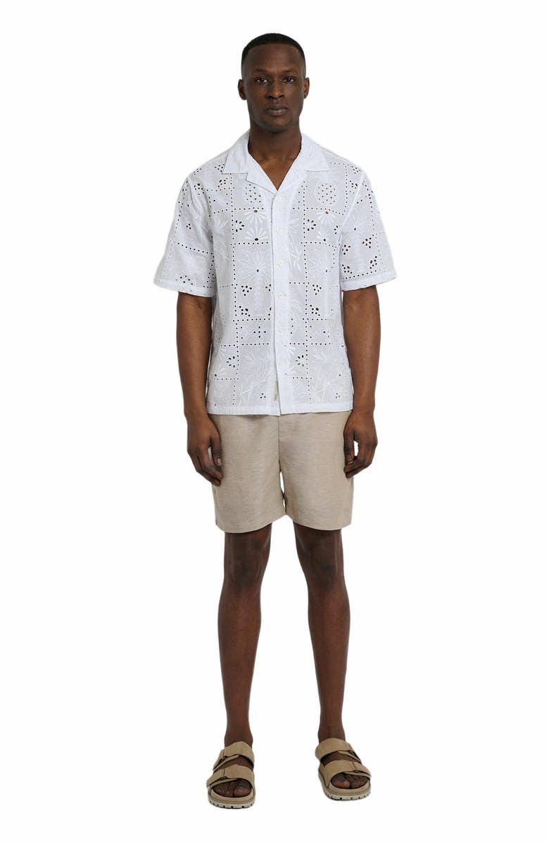 Onia Oversized Vacation Shirt, Main, color, White