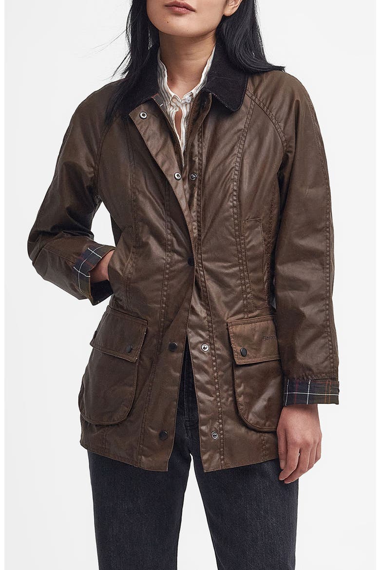 Beadnell Waxed Cotton Jacket, Main, color, BARK