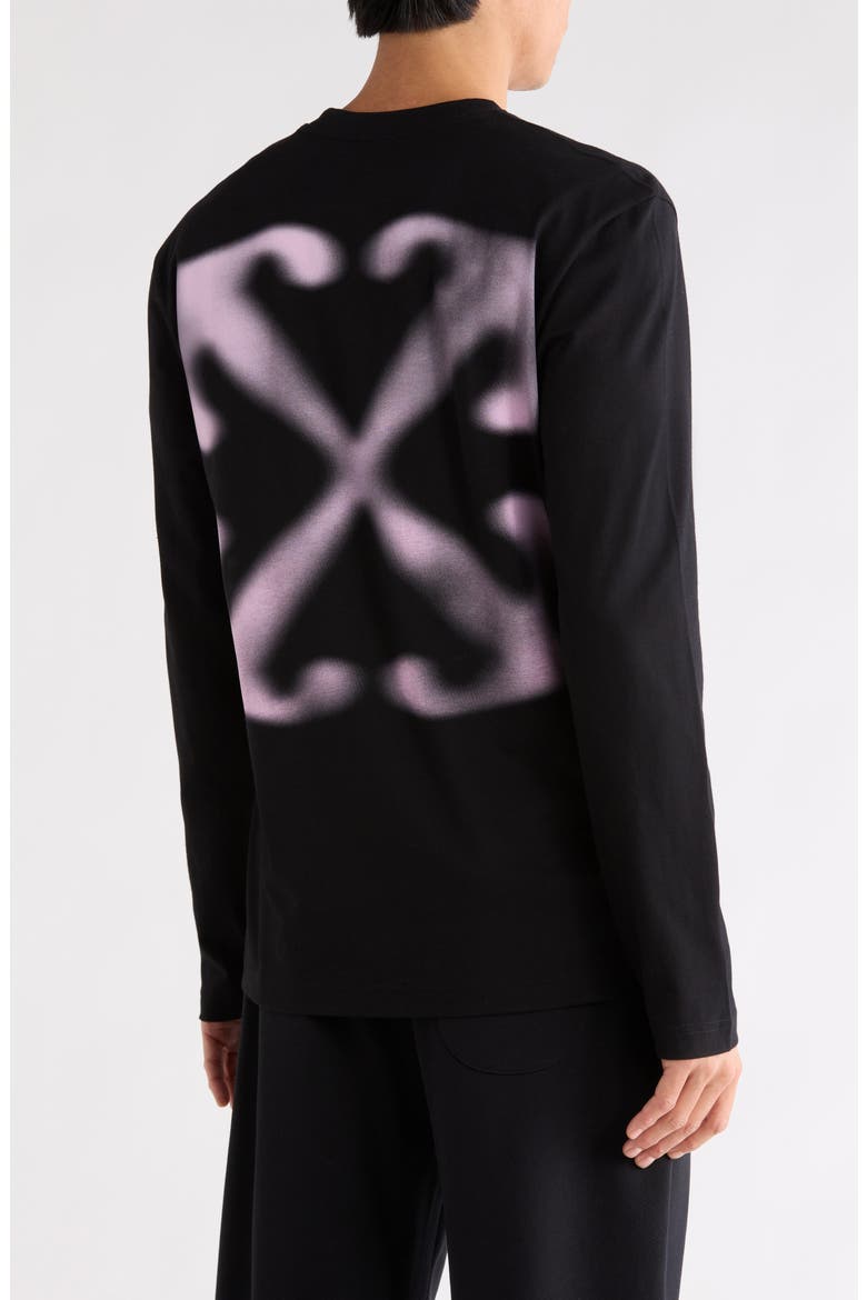 Vanish Arrow Skate Long Sleeve T-Shirt, Alternate, color, BLACK-CHALK PINK