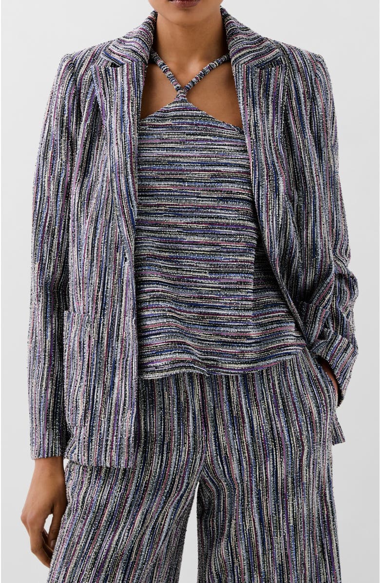 Scalpers Knitty Rustic Blazer, Main, color, Blue