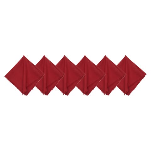 Frayed Cherry Napkin Set of 6