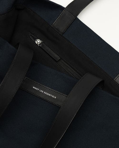 Want Les Essentiels De La Vie Want Les Essentiels Kenora Organic Cotton Canvas Tote In Navy
