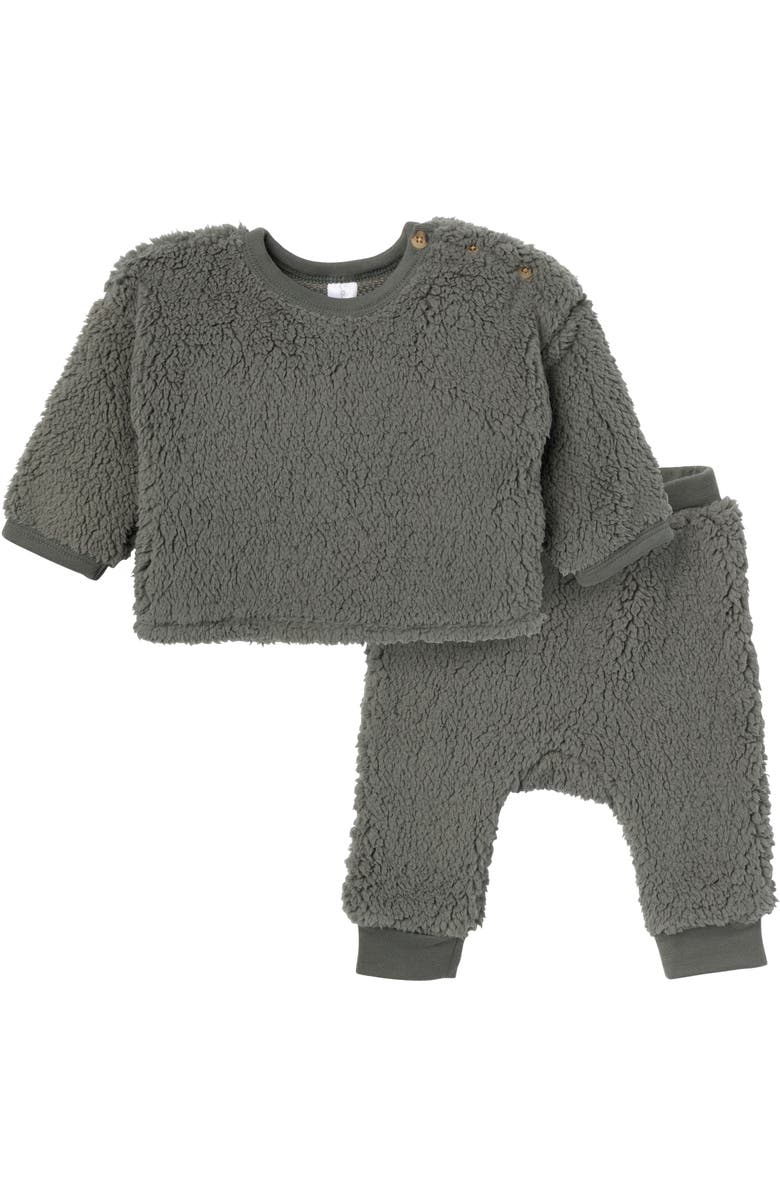 Modern Moments<sup>™</sup> by Gerber Microfleece Drop Shoulder Top & Pant Set, Main, color, 