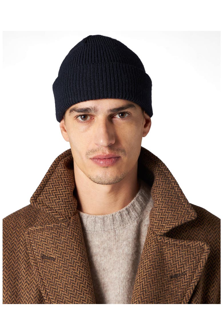 Kevincap "Japan Made" Wool Beanie, Alternate, color, Navy Blue