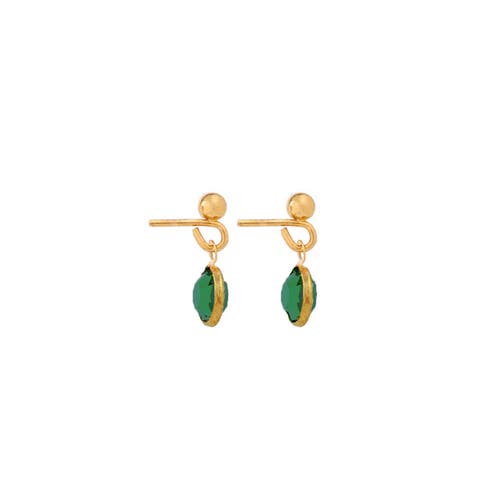 Susan Caplan 1990s Vintage Emerald Green Earrings In Green