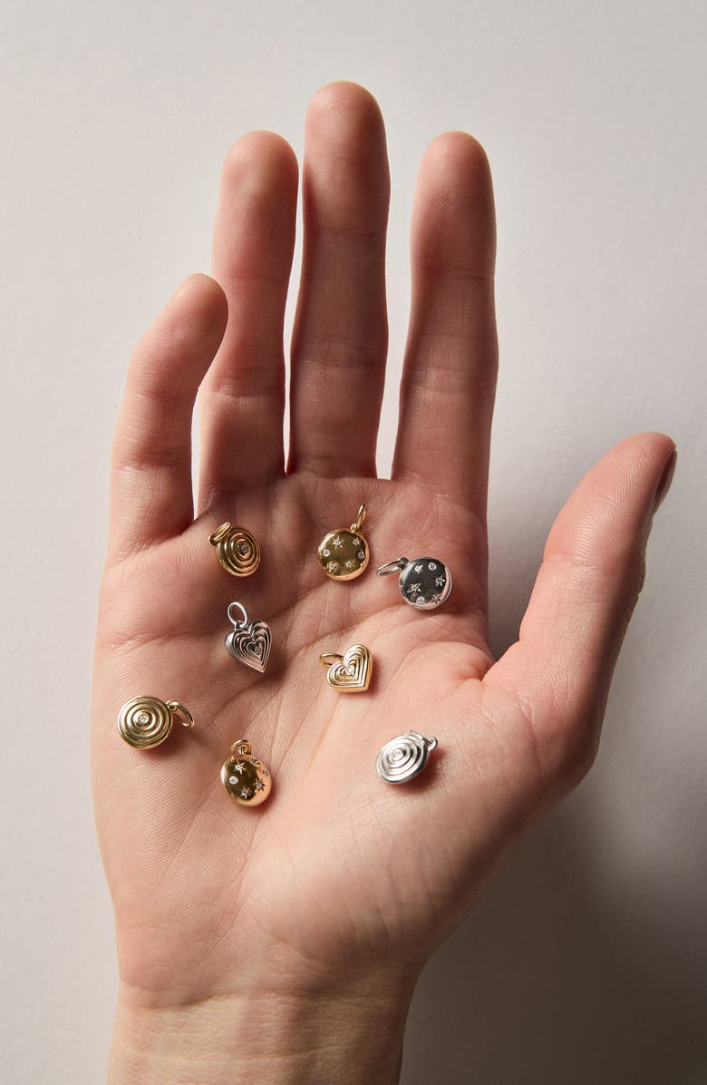 Adina Reyter Celestial Diamond Locket, Alternate, color, Silver