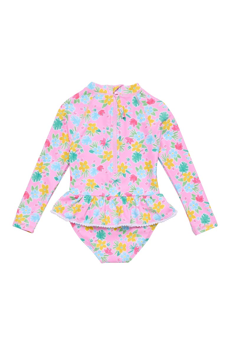 Buttercup Skirted UPF 50+ Long Sleeve One-Piece Swimsuit, Alternate, color, YELLOW