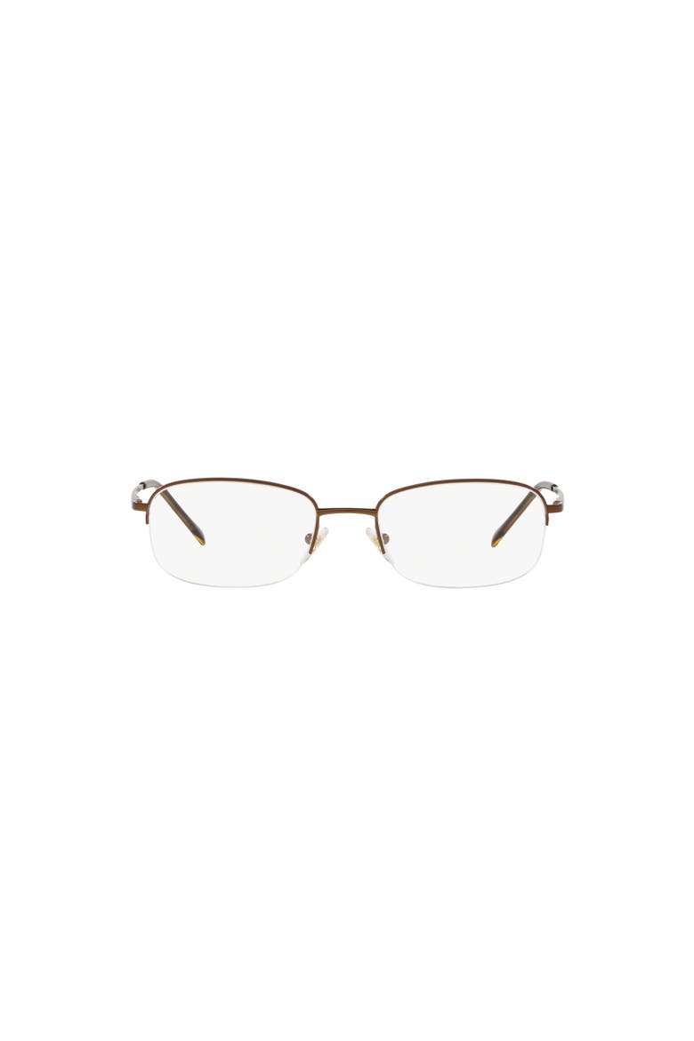 52mm Oval optical glasses, Alternate, color, Brown