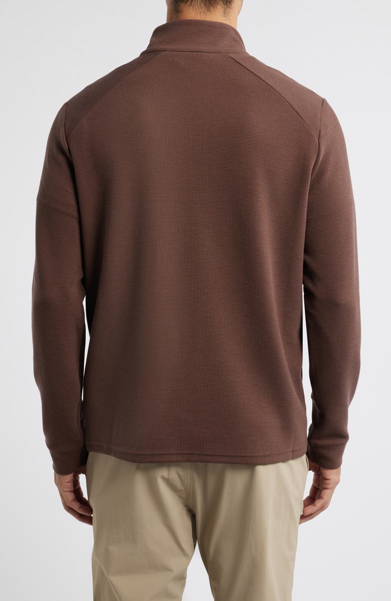 Free Fly Waffle Quarter Zip Pullover, Alternate, color, Chestnut