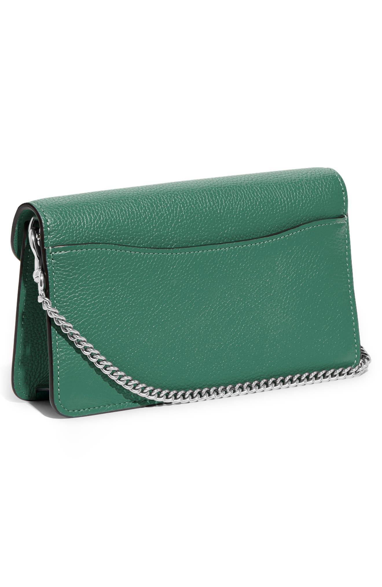 COACH Tabby Polished Pebble Leather Chain Crossbody Bag, Alternate, color, 