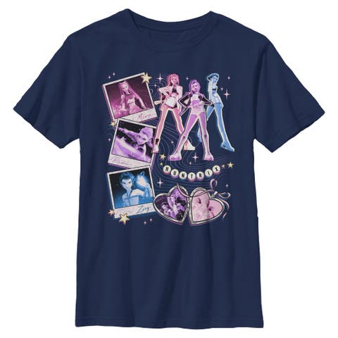 Boys' Huntrix Cute Instant Film Portrait Short Sleeve Graphic T-Shirt