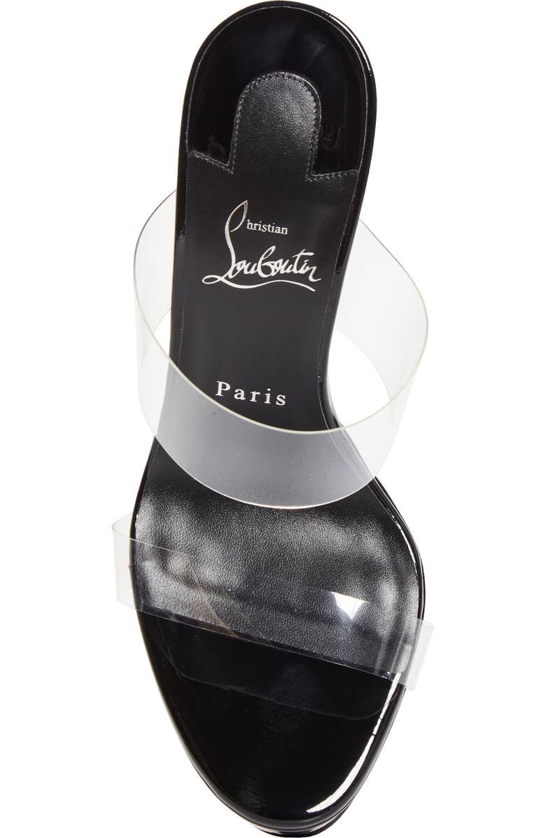 Christian Louboutin Just Nothing Alta Platform Sandal, Alternate, color, Black/ Lin Black