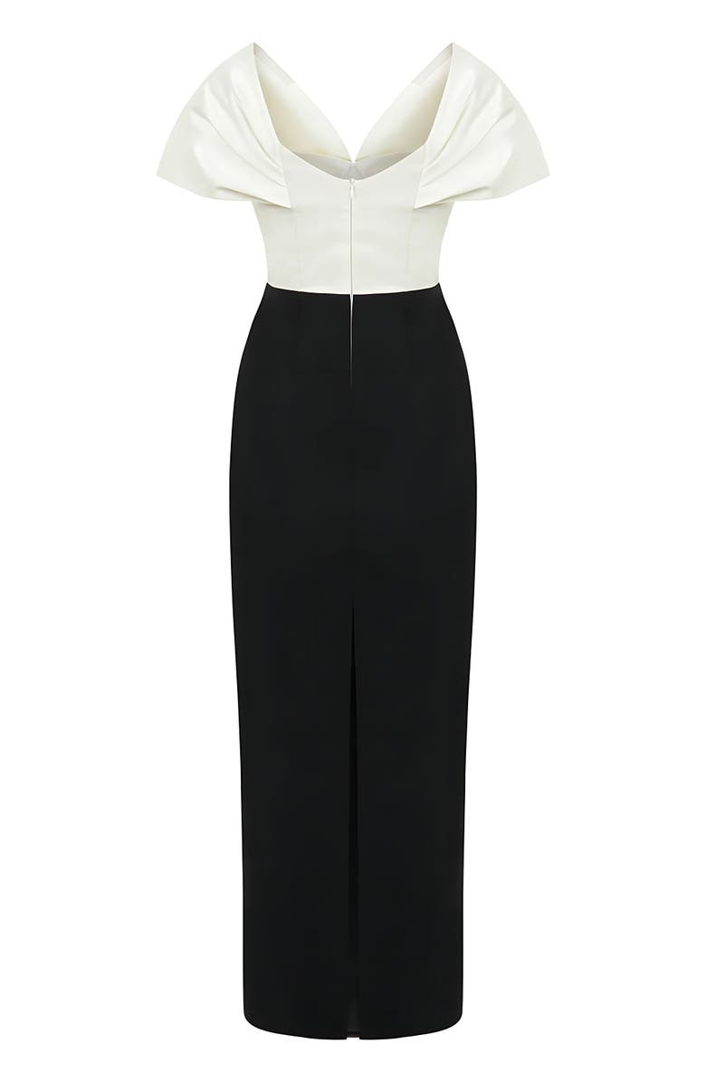 Nocturne Maxi Dress with Corset Design, Alternate, color,