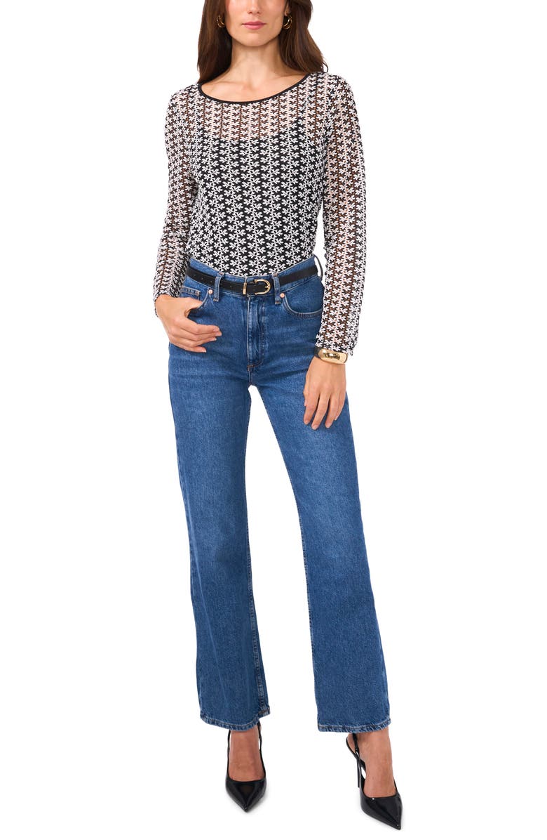 Vince Camuto Open Stitch Top, Alternate, color, 