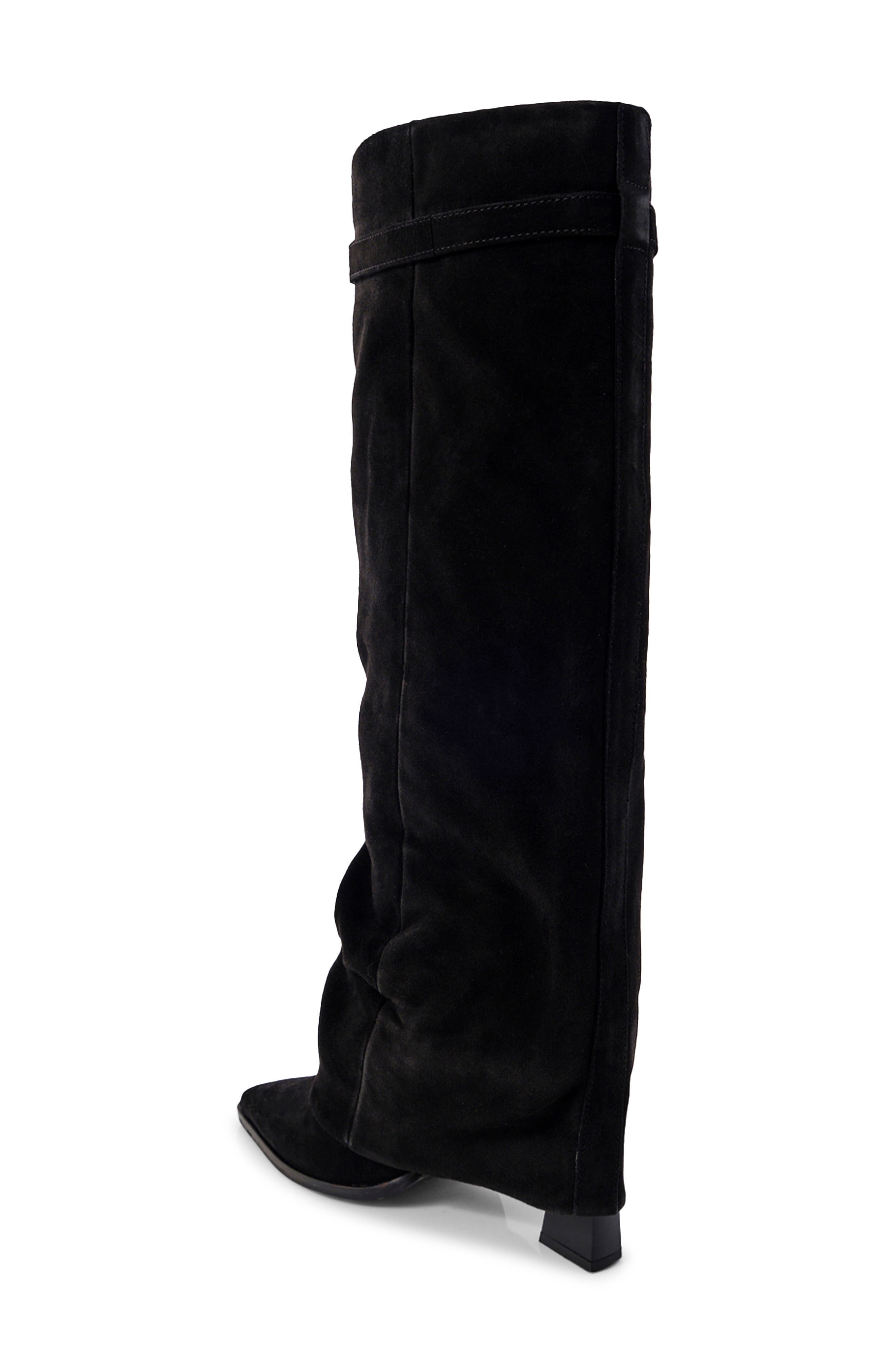 Free People Felicity Foldover Shaft Pointed Toe Knee High Boot, Alternate, color, 