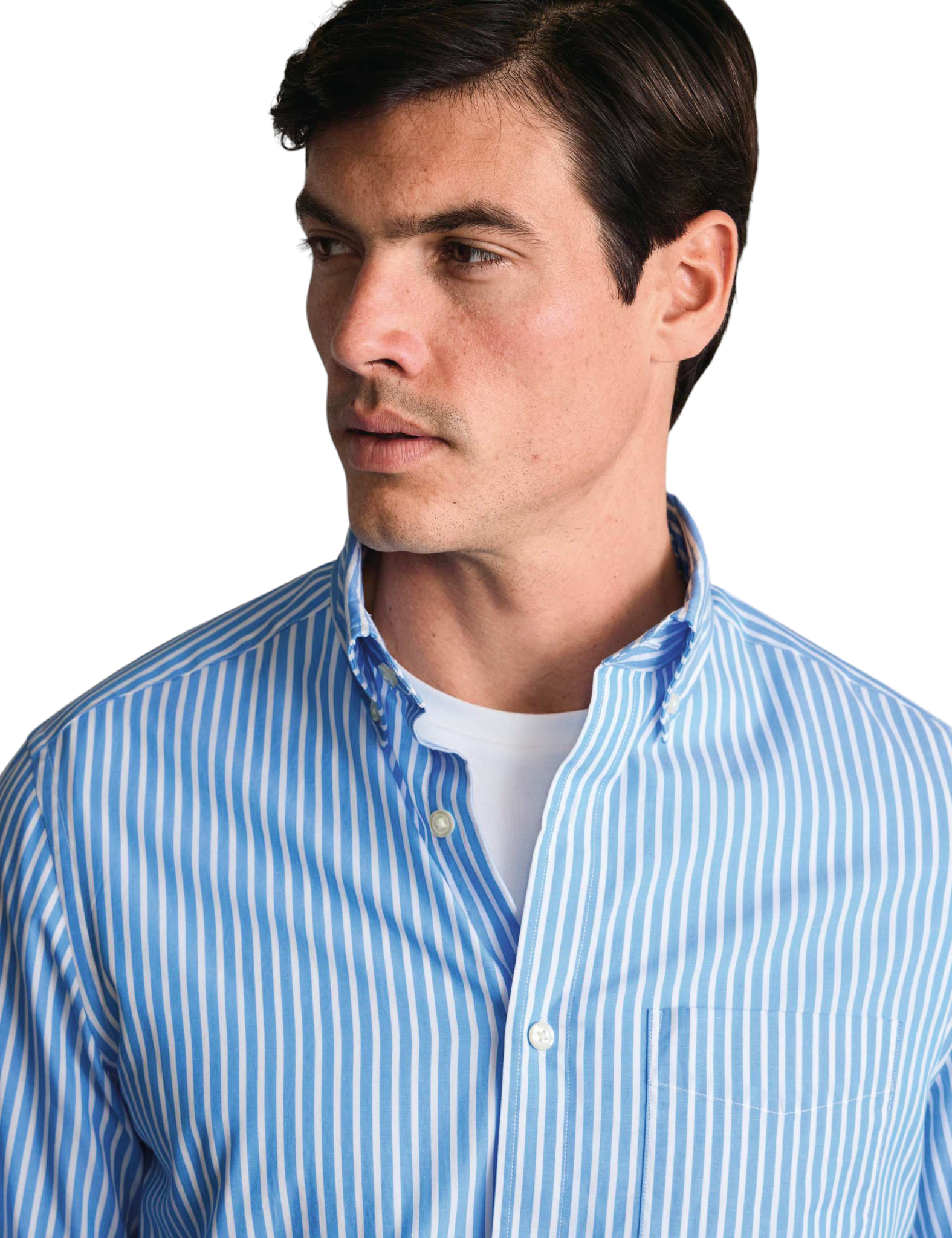 Stripe Stretch Washed Poplin Shirt - image 2