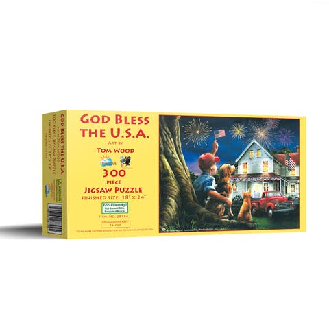 God Bless the USA 300 piece Jigsaw Puzzle for Adults