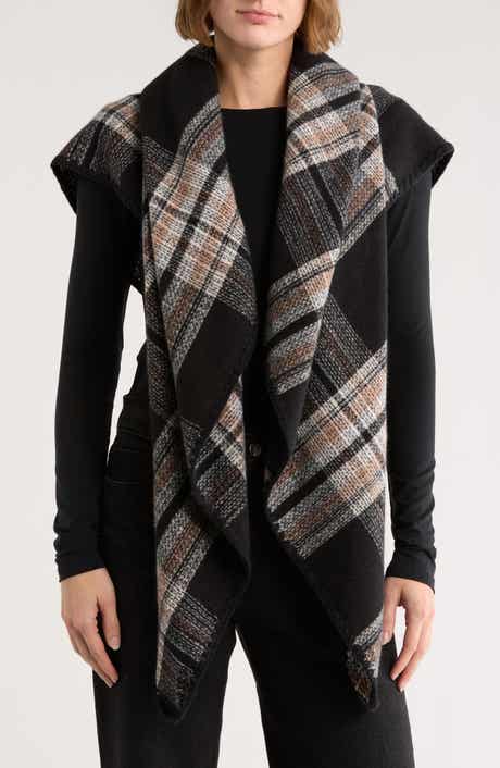 Vince Camuto Classic Plaid Triangle Scarf