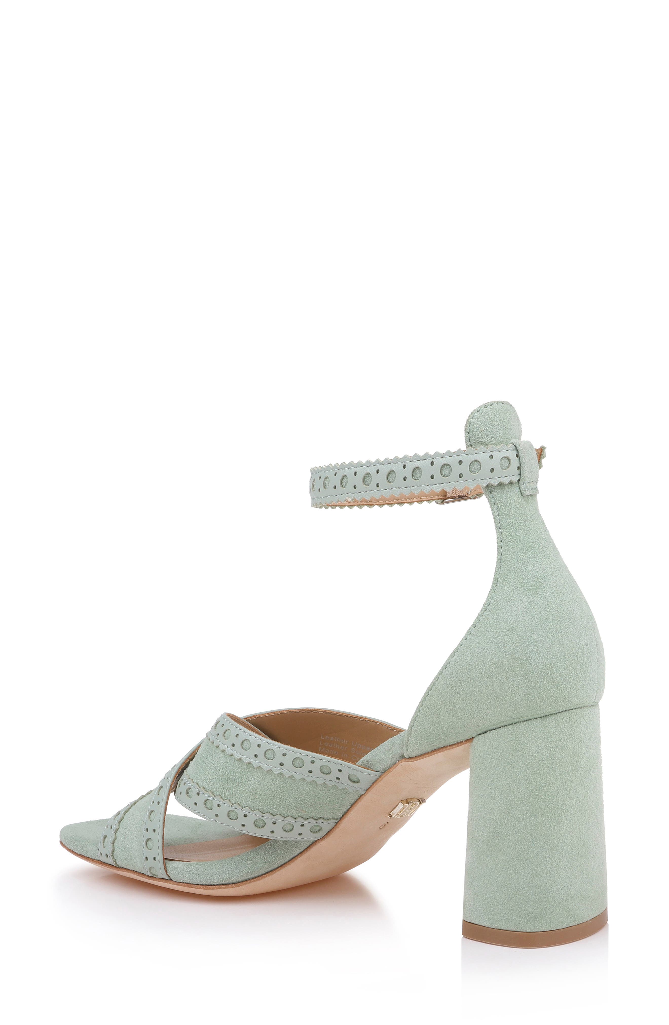 Yanni Ankle Strap Sandal, Alternate, color, GREEN
