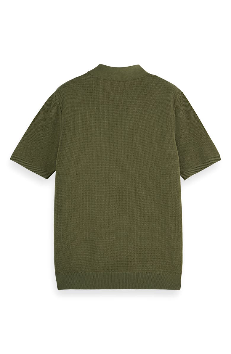 Scotch & Soda Structured Knit Cotton Polo, Alternate, color,