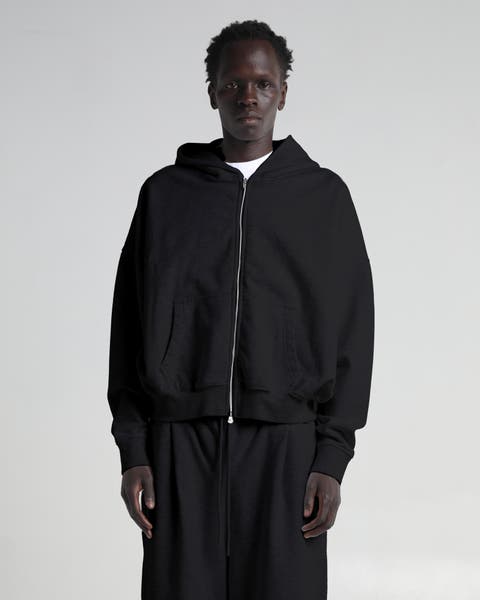 Cropped Zip Hoodie
