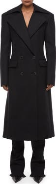 Helmut Lang Sculptural Wool Blend Coat