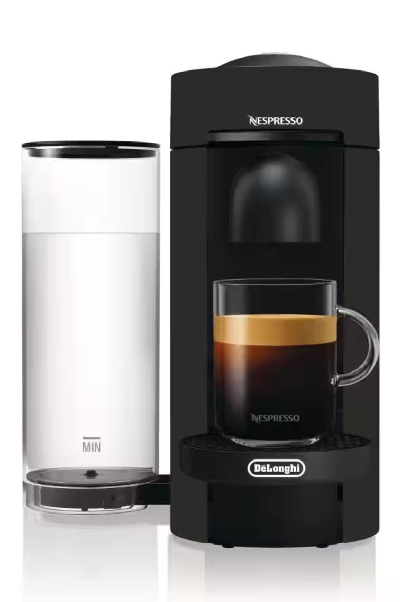 VertuoPlus Coffee Machine & Aeroccino Frother Set, Alternate, color, BLACK