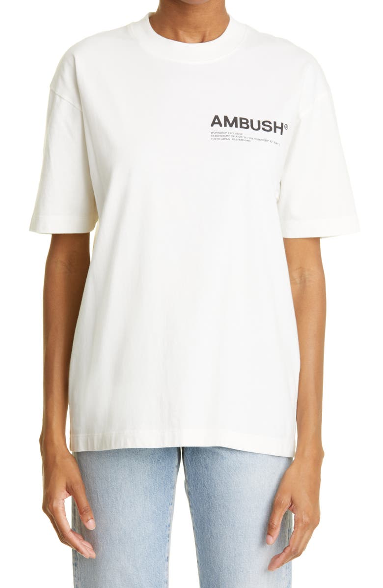 Ambush Workshop Logo Cotton Graphic Tee, Main, color, 